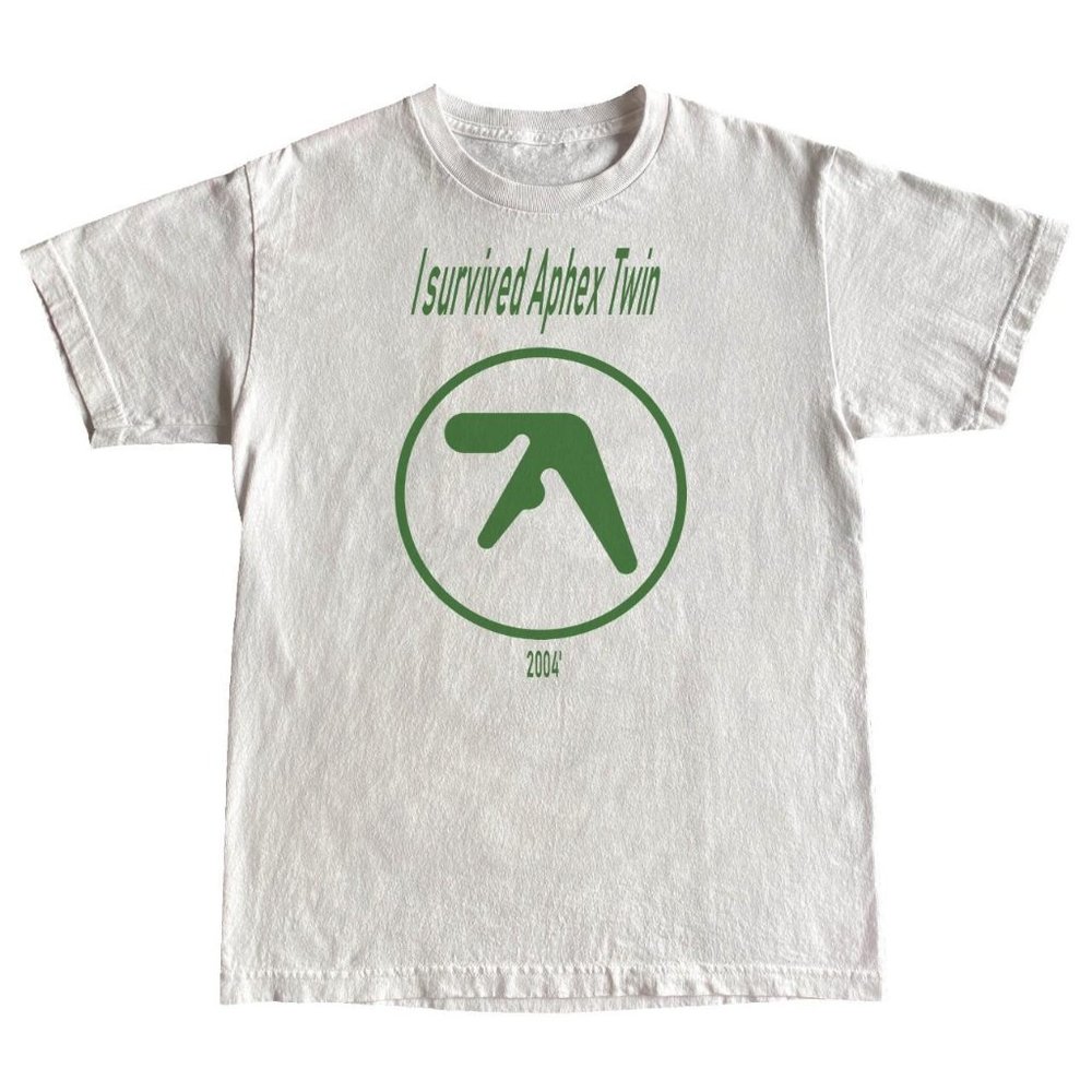 "I survived aphex twin 2004" shirt